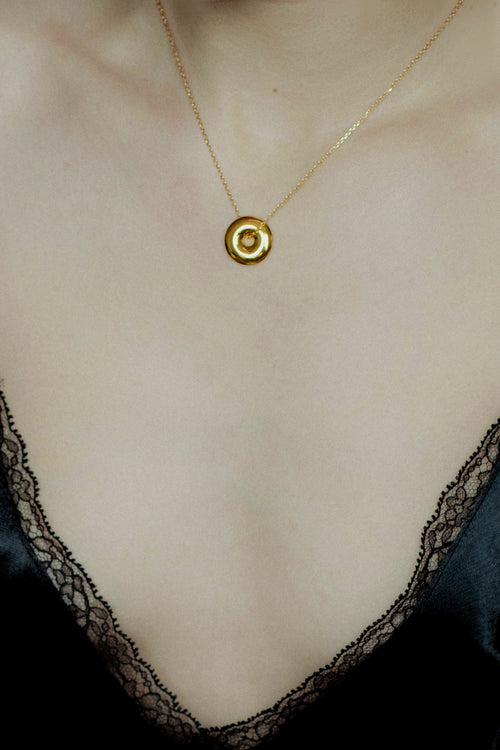 Bi Disc Talisman Necklace in 18K Gold Vermeil (PRE-ORDER)