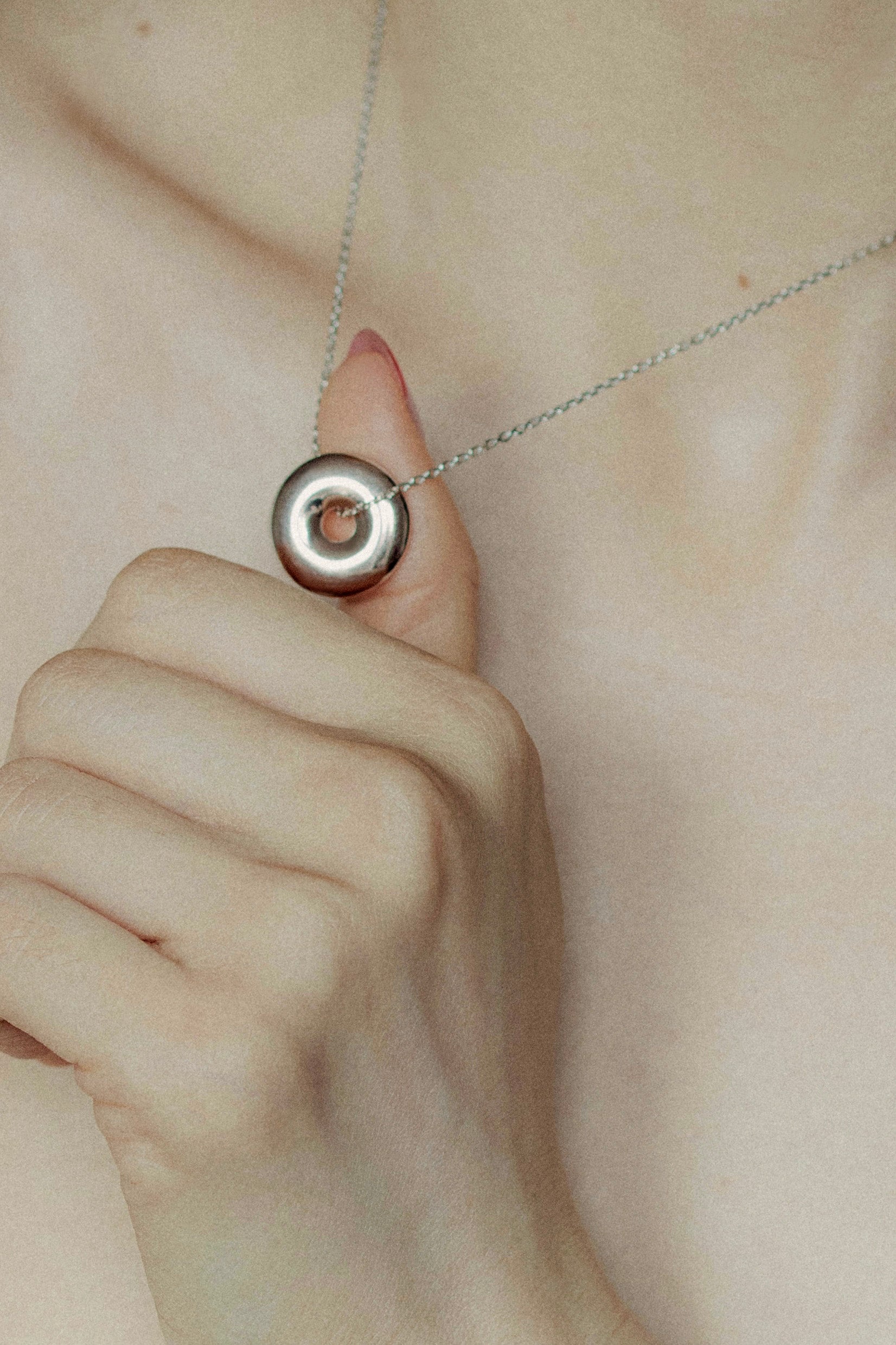 Bi Disc Talisman Necklace in Sterling Silver (PRE-ORDER)